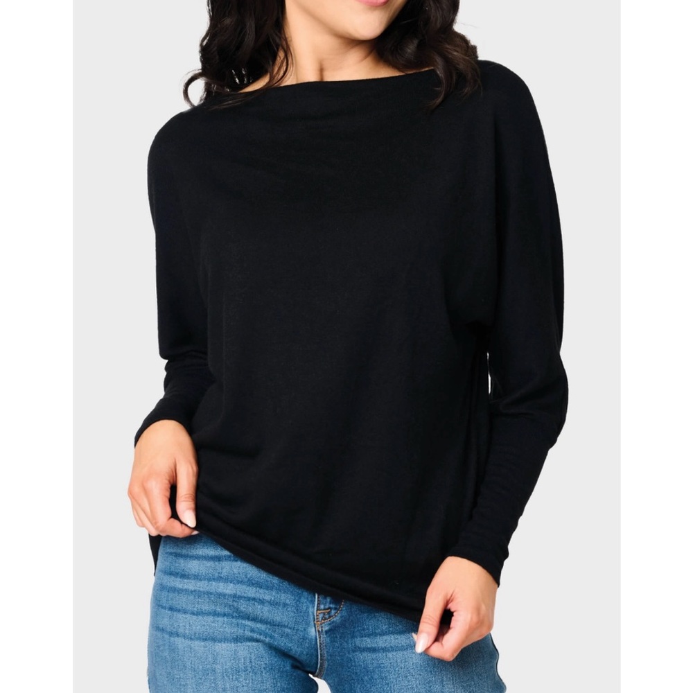 Gibson look Slouchy Open Neck Top - Size L